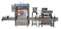 全自動(dòng)直線式旋蓋封口貼標(biāo)灌裝生產(chǎn)線